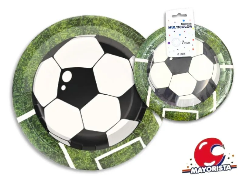 PLATOS X 7 FUTBOL 18CM (90128) CADENACI