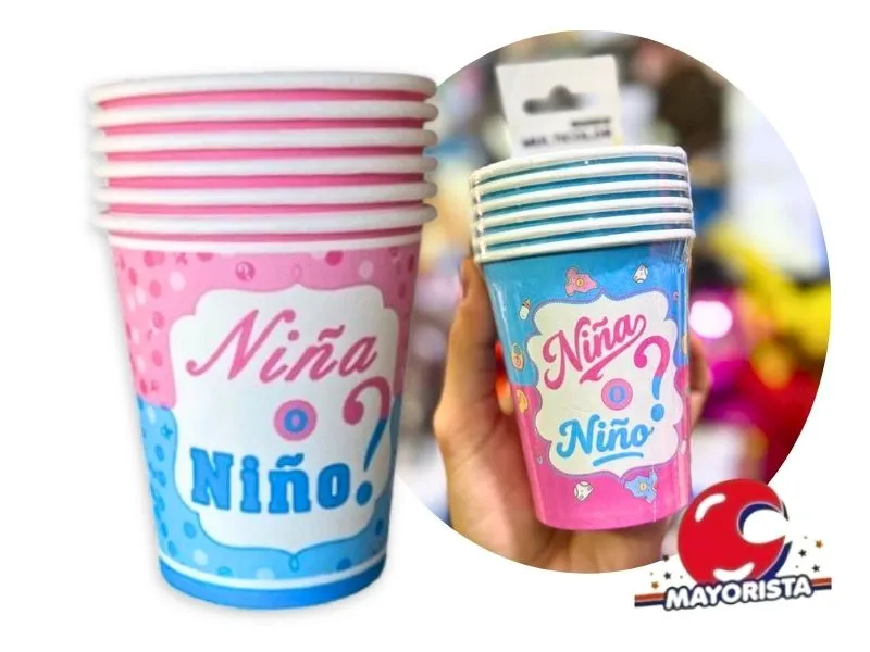 [2025000470439] VASOS X 6 REVELACION DE SEXO (4704) CADENACI