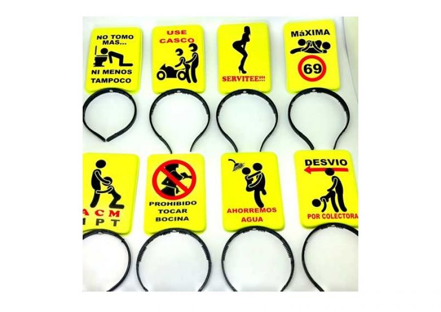 [371876050382] VINCHA PLASTICA PICTOGRAMA (5038) TRIGGER PACK