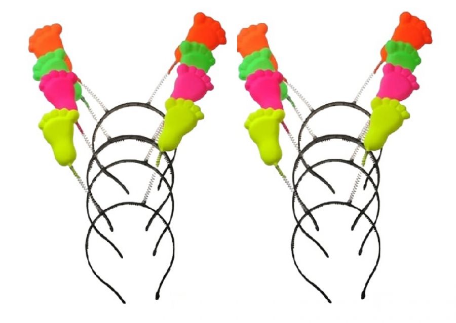 VINCHA RESORTE PLASTICA PATITAS (5505) TRIGGER PACK