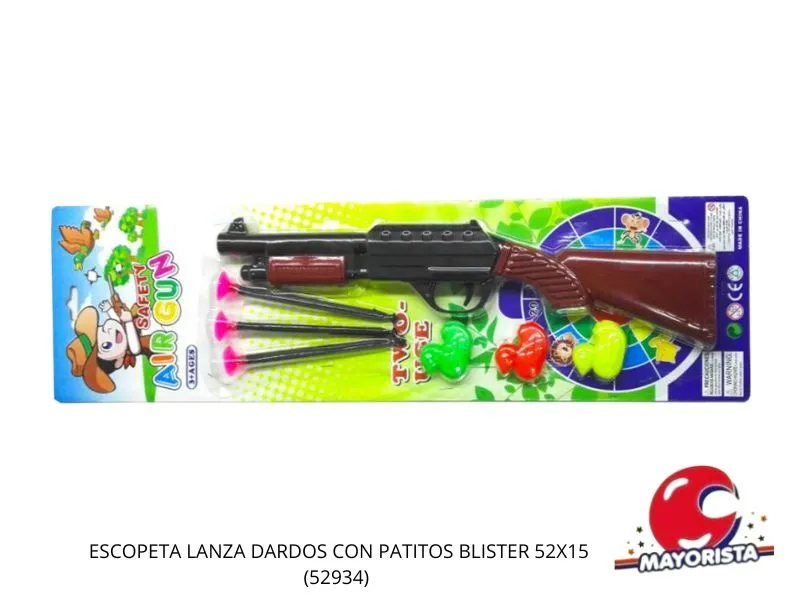 [7453077207453] ESCOPETA LANZA DARDOS CON PATITOS BLISTER 52X15 (52934) KADA