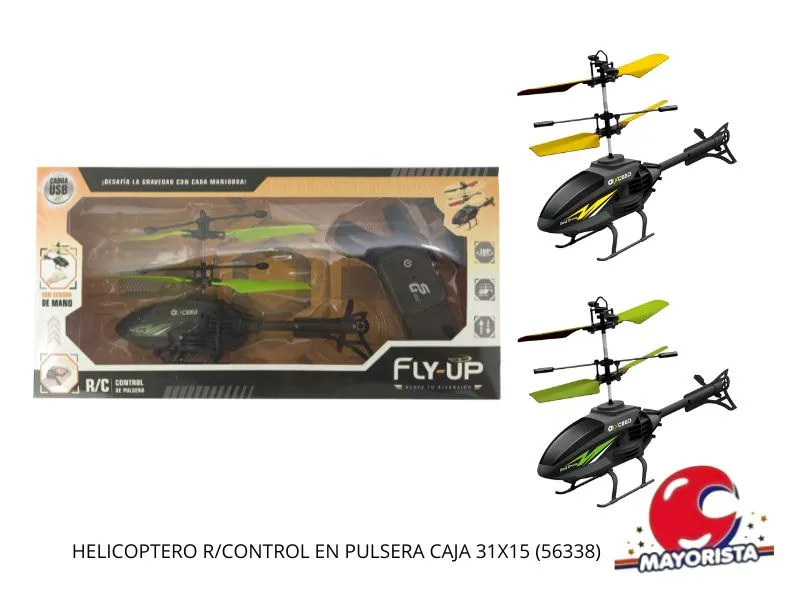 [7453105004818] HELICOPTERO R/CONTROL EN PULSERA CAJA 31X15 (56338) KADA