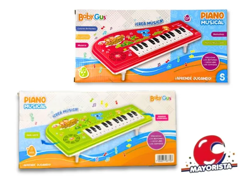 [7450077067797] PIANO MUSICAL BABYGUS CAJA 33X16 (52625) KADA