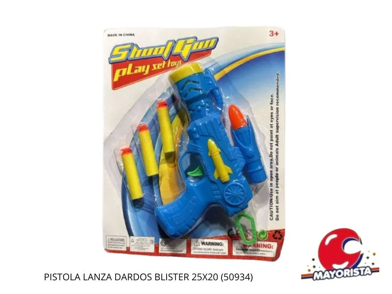 PISTOLA LANZA DARDOS BLISTER 25X20 (50934) KADA