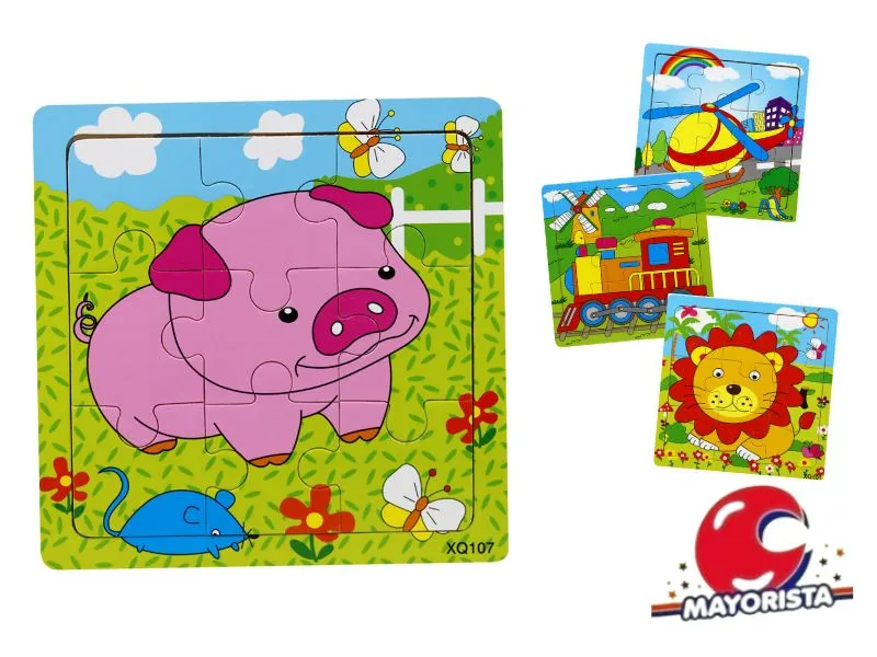 ROMPECABEZAS MADERA 15X15 BABYGUS VS MODELOS (55808) KADA