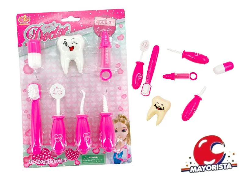 [7453077226249] SET DE DENTISTA 7 PCS BLISTER 31X21 (53829) KADA