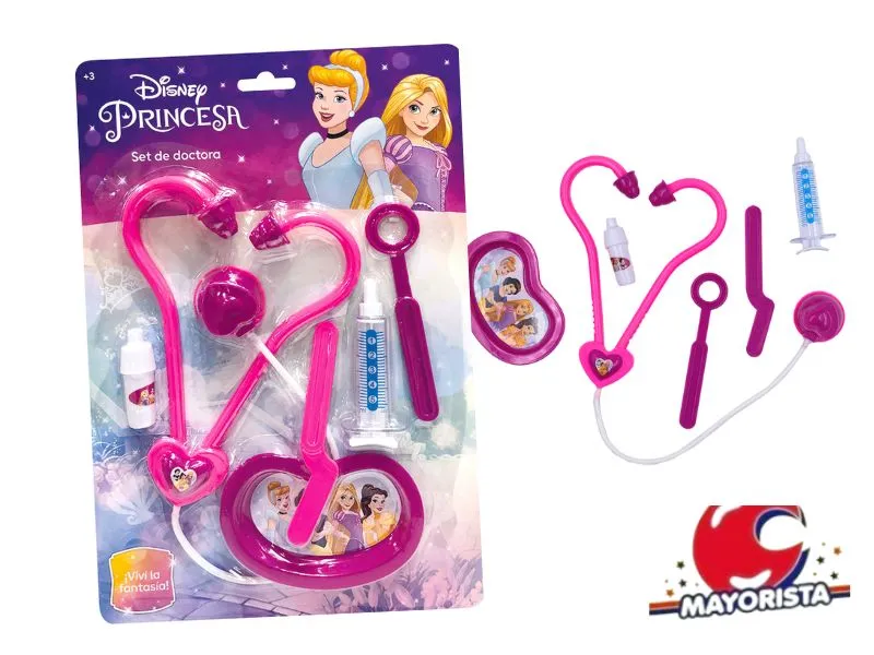 SET DE DOCTOR 6 PCS PRINCESAS BLISTER 31X21 (52912) KADA