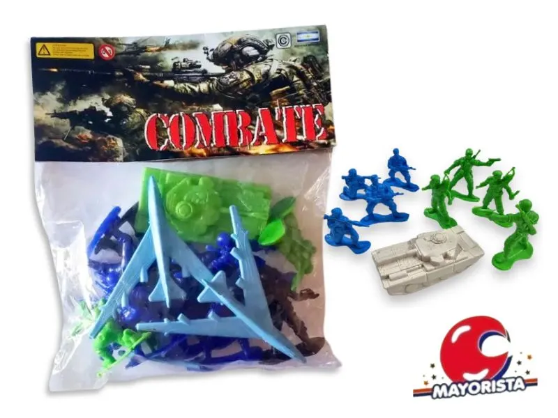 SOLDADOS GRANDES X 12 +TANQUE + 2 AVIONES - TACAMAN