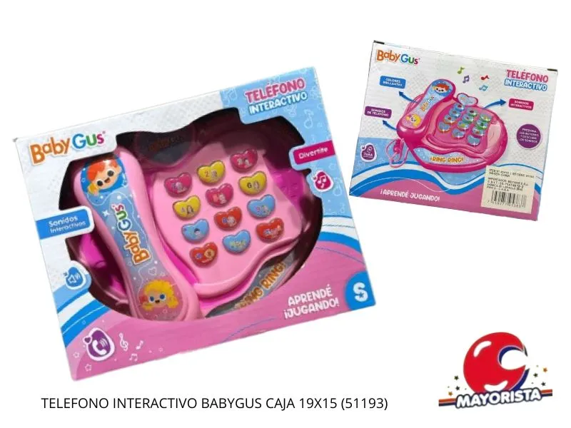 [7450077053837] TELEFONO INTERACTIVO BABYGUS CAJA 19X15 (51193) KADA