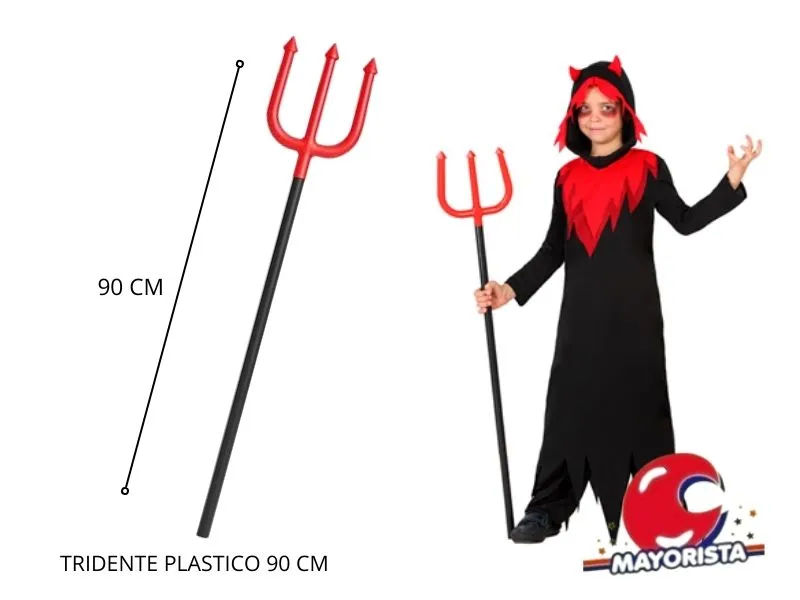 [9537] TRIDENTE PLASTICO 90 CM HALLOWEEN - ADRIANA