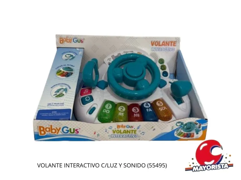 [7450077120249] VOLANTE INTERACTIVO C/LUZ Y SONIDO (55495) KADA
