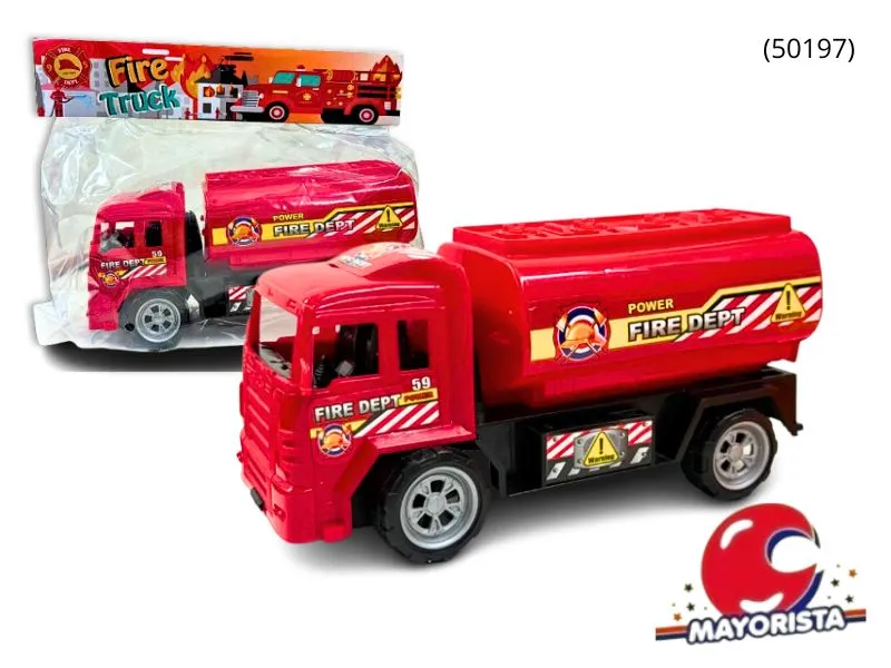 [7453077211627] CAMION BOMBERO EN BOLSA 21X10 (50197) KADA