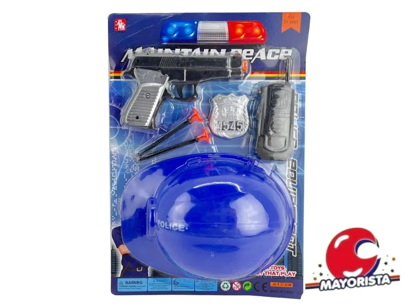 SET DE POLICIA 6 PCS BLISTER 38X26 (53374) KADA