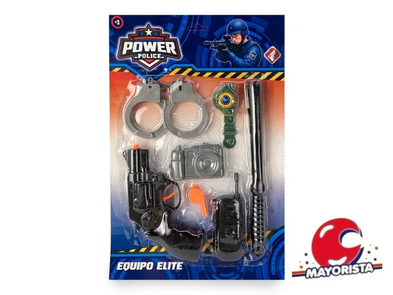 [7450077090047] SET DE POLICIA 7 PCS BLISTER 43X29 (52456) KADA