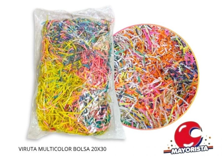VIRUTA MULTICOLOR BOLSA 20X30 - LCOST