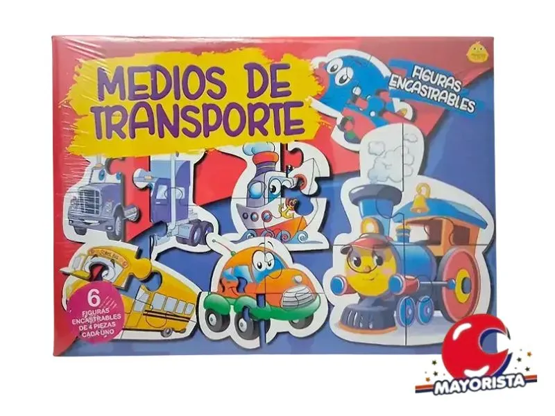 ROMPECABEZAS 4 PCS MEDIOS DE TRANSPORTE (151Y) YUYU