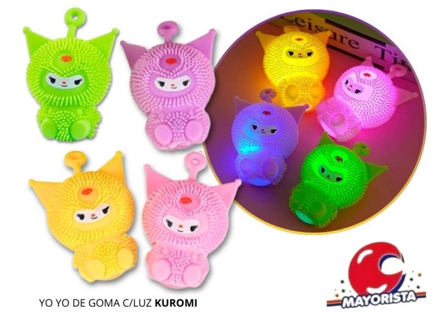YO YO DE GOMA C/LUZ KUROMI - SOL