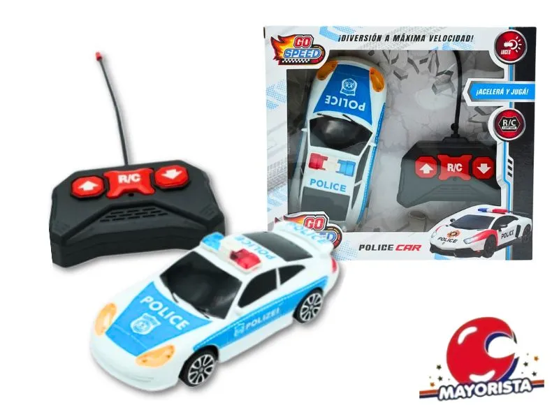 AUTO R/CONTROL POLICIA 4 FUNC CAJA 28X24 (56496) KADA