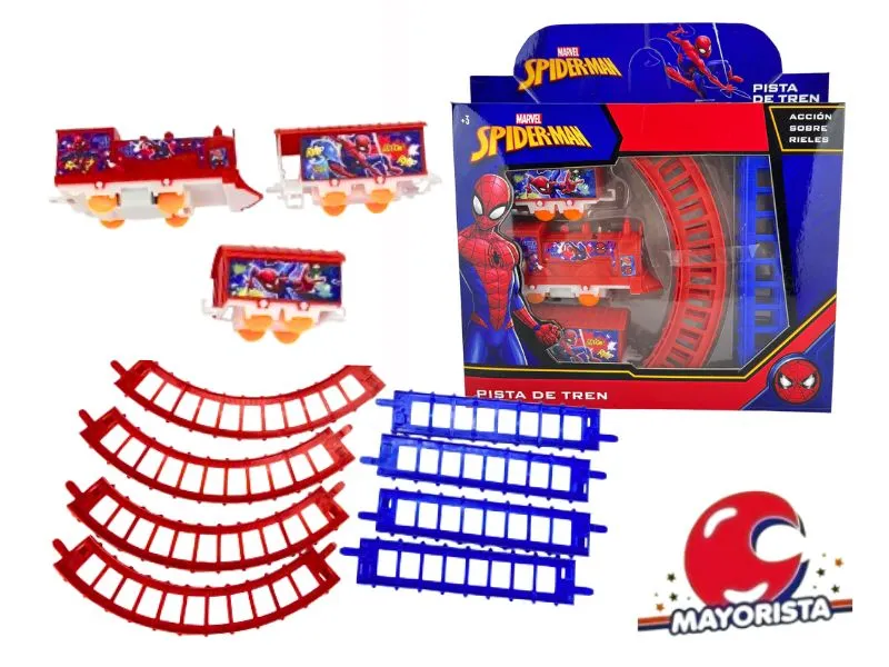PISTA DE TREN SPIDERMAN CAJA (57345) KADA