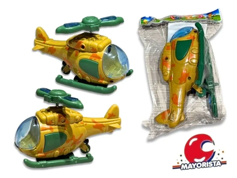 HELICOPTERO A FRICCION CON LUZ EN BOLSA 17X10 (SD18643) BERKMA