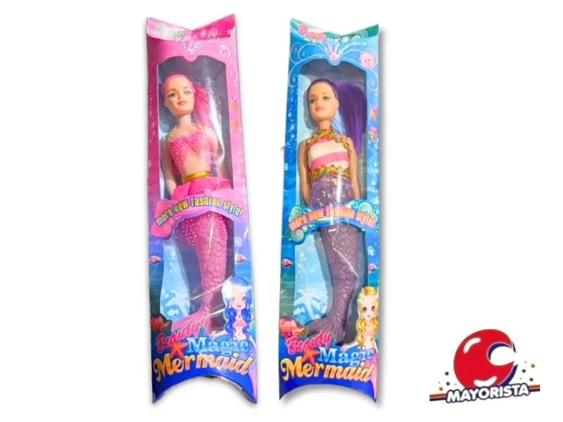 MUNECA SIRENA EN CAJA 35X9 (PK4210) BERKMA