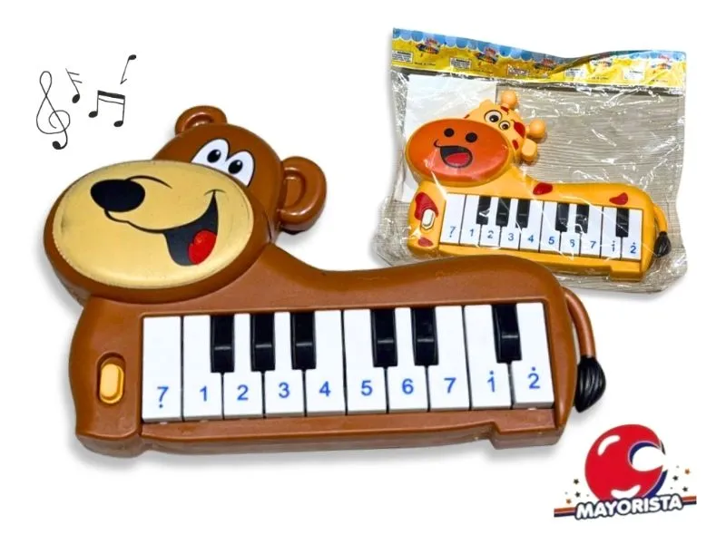 PIANO MUSICAL ANIMALES BOLSA 20X14 (SD16945) BERKMA
