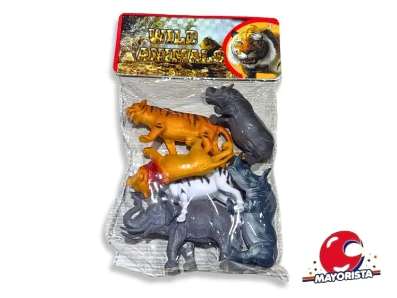 SET DE ANIMALES X 6 BOLSA 35X22 (D0730-2) BERKMA