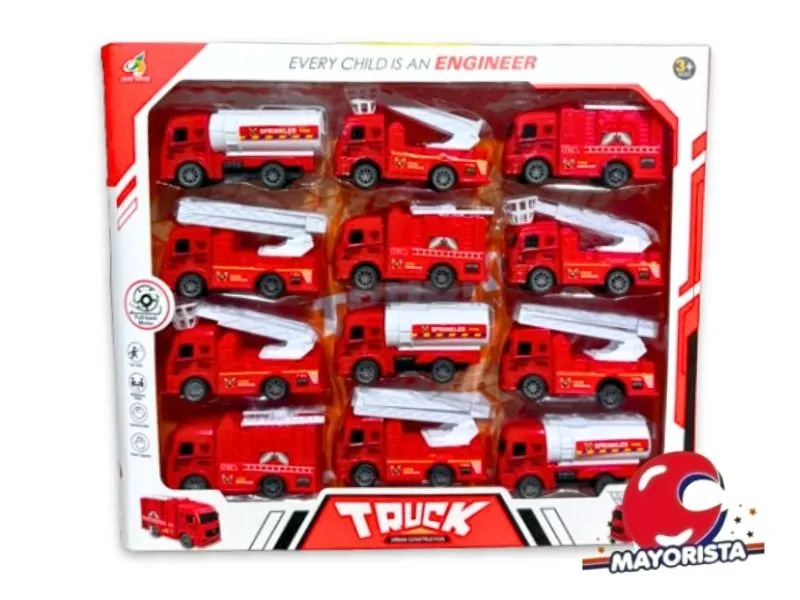 SET DE CAMIONES X12 BLISTER 30X34 (XY338-A9) BERKMA