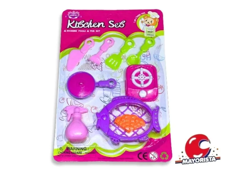 SET DE COCINA 10 PCS BLISTER 29X19 (SD18833) BERKMA