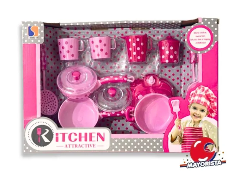 SET DE COCINA 14 PCS CAJA 39X26 (684B) BERKMA