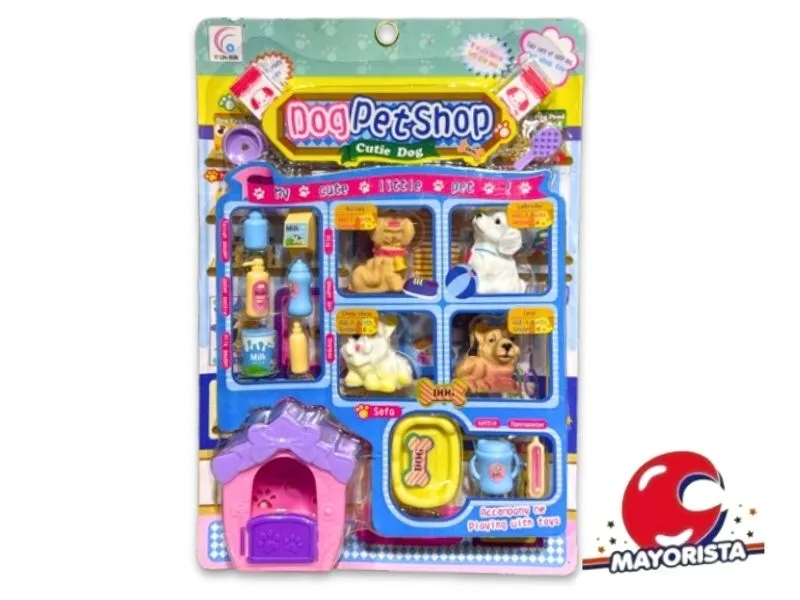 SET DE MASCOTAS 16 PCS EN BLISTER 34X22 (SD16771) BERKMA