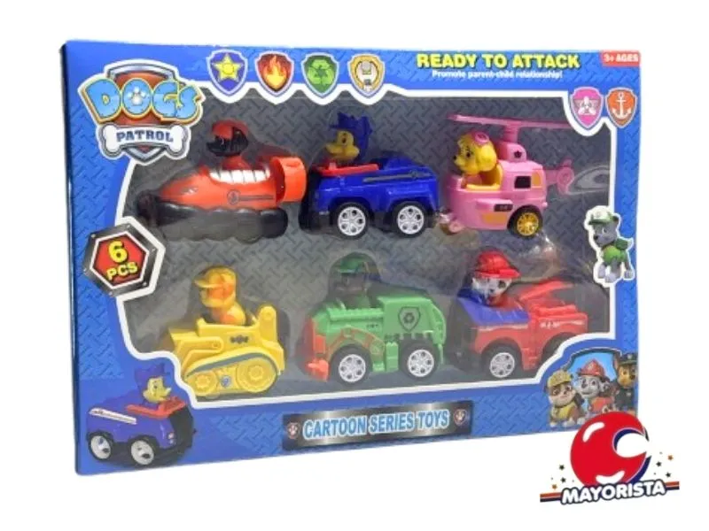 SET DE VEHICULOS PAW PATROL CAJA 30X20 (SD31069) BERKMA