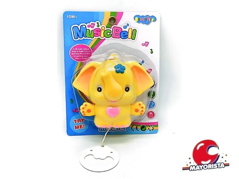 CUNERO MUSICAL ELEFANTE BLISTER 22X17 (SD25465) BERKMA