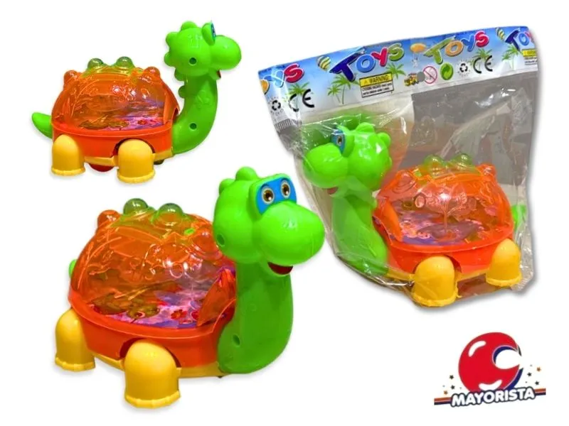 DINOSAURIO CON LUZ PULLSTRING BOLSA 20X15 CM (SD18506BIS) BERKMA