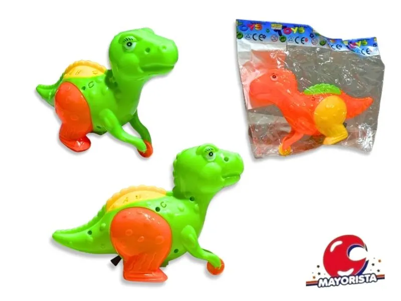 DINOSAURIO CON LUZ PULLSTRING BOLSA 20X15 CM (SD20646) BERKMA