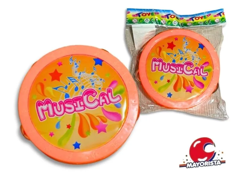 PANDERETA MUSICAL 16CM (SD24322) BERKMA
