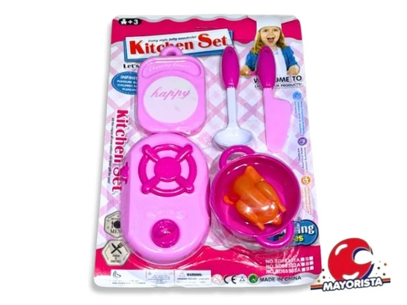 SET DE COCINA 6 PCS BLISTER 32X22 (SD19615) BERKMA