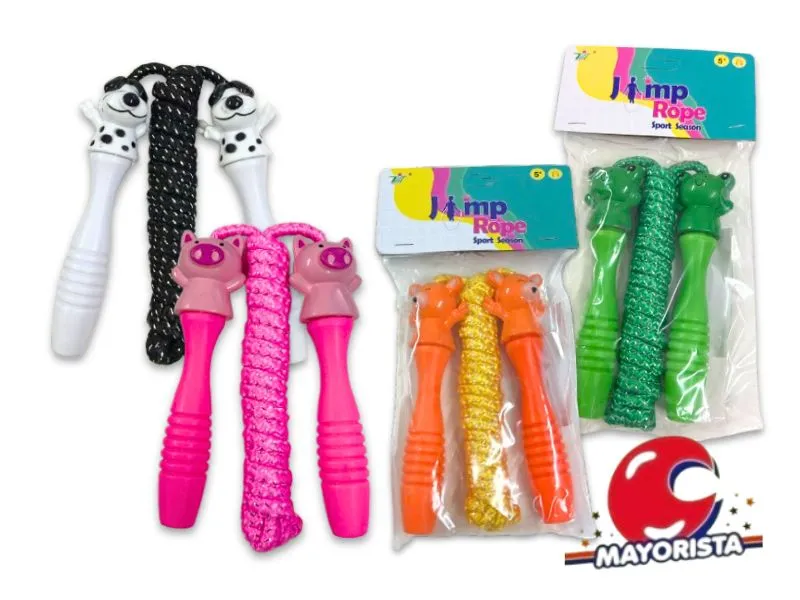 SOGA PARA SALTAR ANIMALITOS BOLSA 26X13 (SD25423) BERKMA
