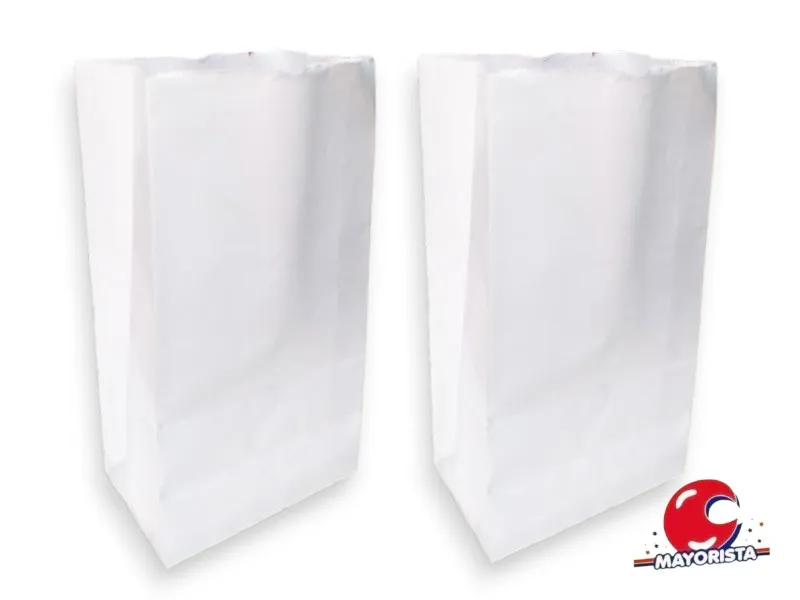 BOLSITA PAPEL X 10 BLANCA 15X25X8 (EVACOR)