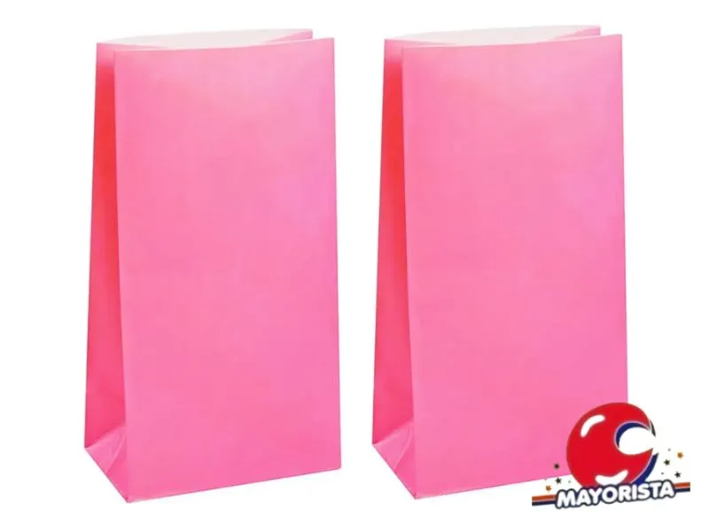 BOLSITA PAPEL X 10 ROSA 15X25X8 (EVACOR)