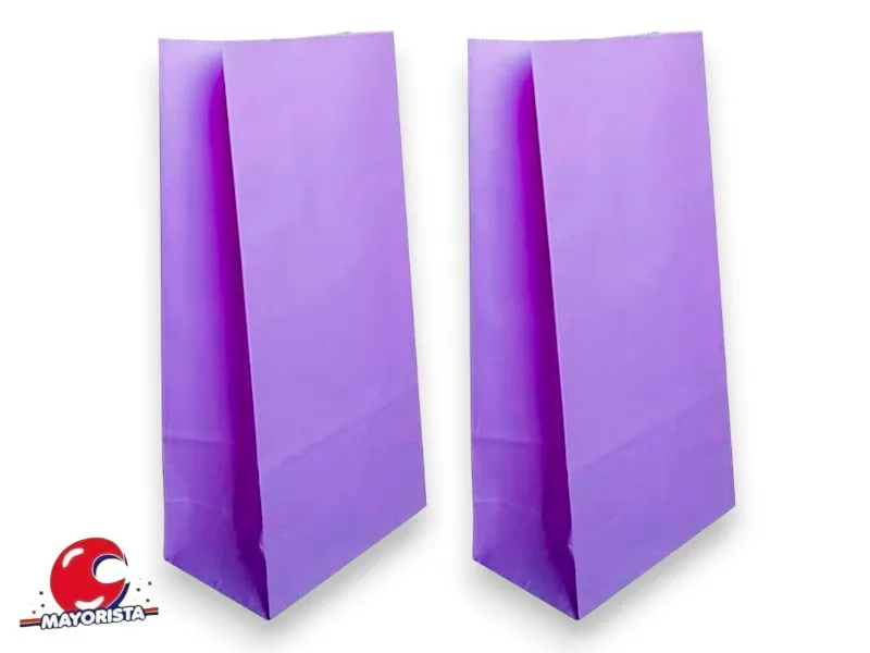 BOLSITA PAPEL X 10 VIOLETA 15X25X8 (EVACOR)