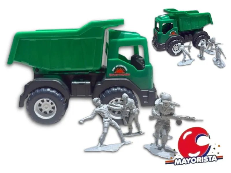 CAMION SUPER TRUCK MILITAR C/SOLDADOS 42X30 (236) DON BOSCO