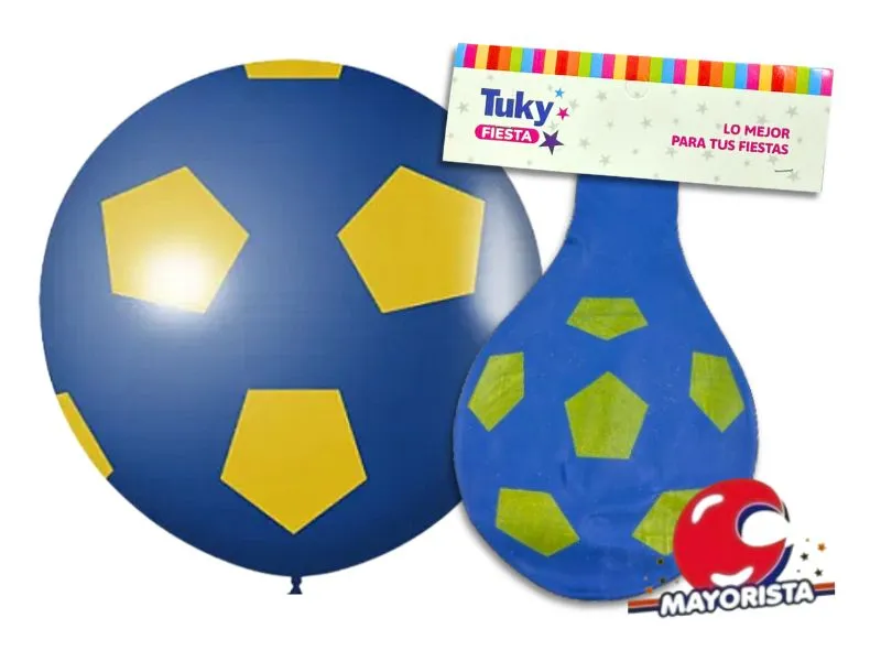 GLOBO PINATA SUPER GAJOS AZUL/AMARILLO - TUKY