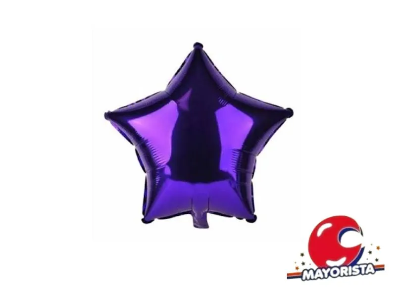 [1347] GLOBO MYLAR 5 ESTRELLA VIOLETA - ERIK