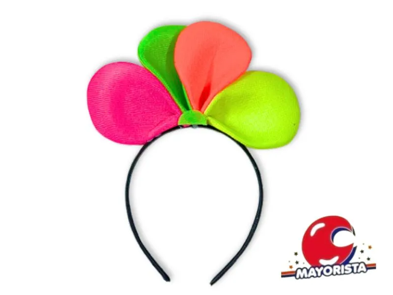 [2745] VINCHA FORRADA CON FLOR 4 PETALOS (524) SCRAFT