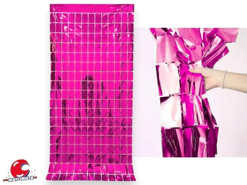 [2797] CORTINA CUADRADA SQUARE FUCSIA (CC828-120) CHG