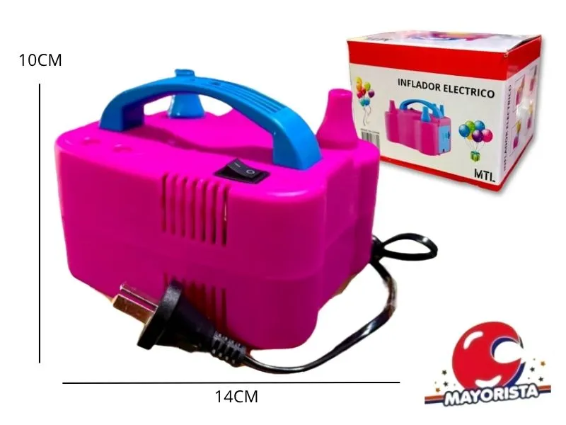 INFLADOR ELECTRICO 2 PICOS 600W CAJA 15X12 (73005) MTL