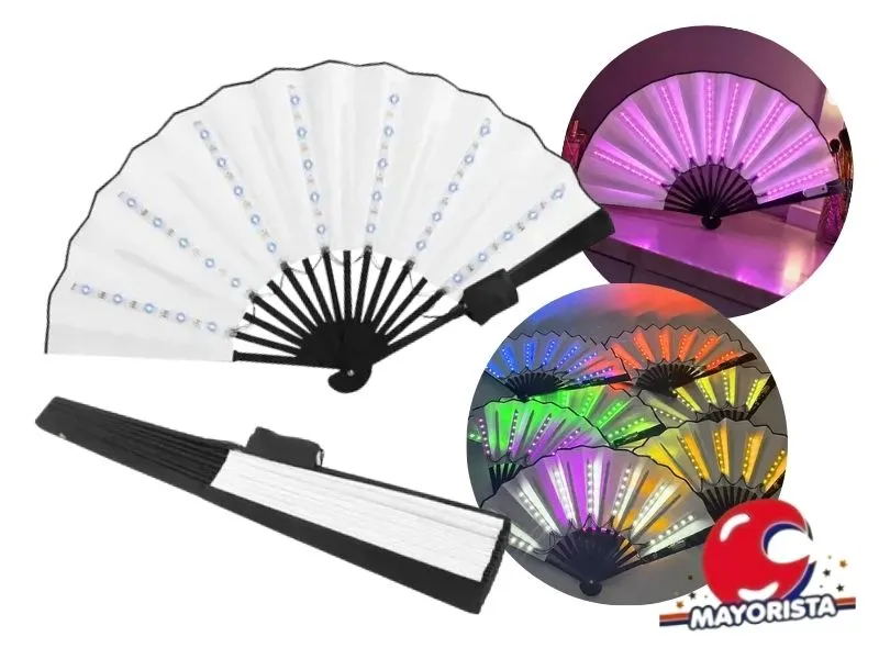 ABANICO CON LUZ 33 CM (YJ0863) YJ IMPORT
