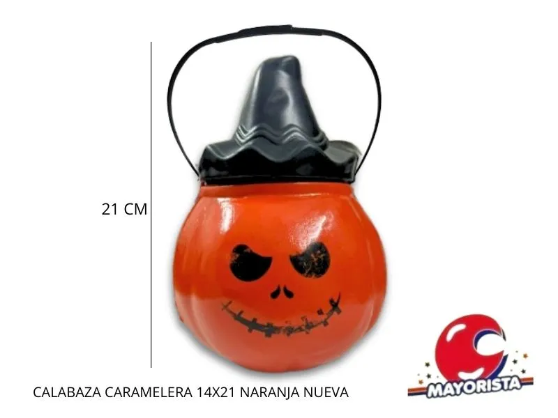 CALABAZA CARAMELERA 14X21 NARANJA NUEVA - ADRIANA