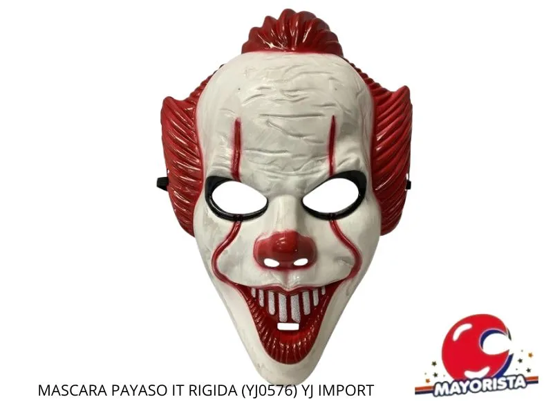 MASCARA RIGIDA PAYASO IT (YJ0576) YJ IMPORT